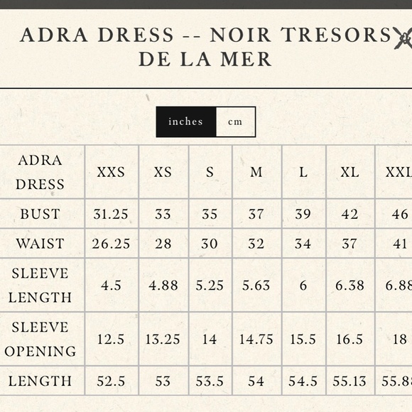 Doen Adra dress in noir tresors de la mer, silk - Picture 4 of 4